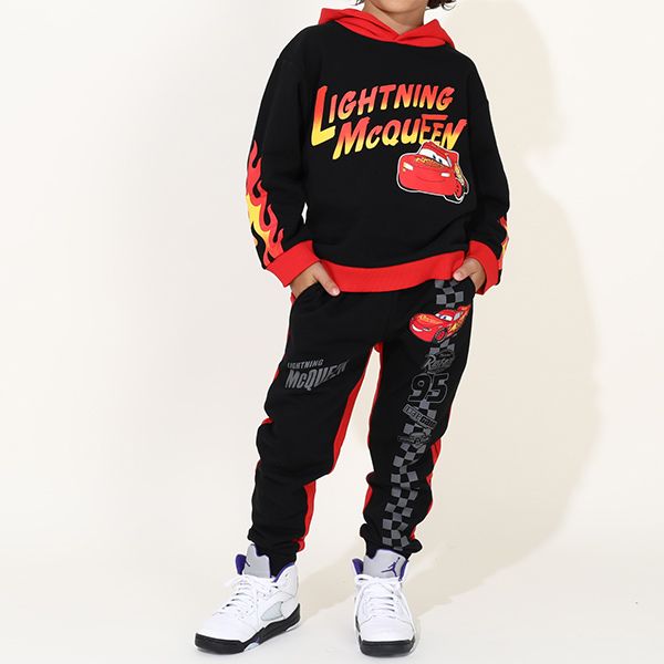 【ベビードール】カーズ ファイヤーパーカー 9607K / ベビーサイズ キッズ トップス 長袖 春秋冬 ライトニング・マックィーン