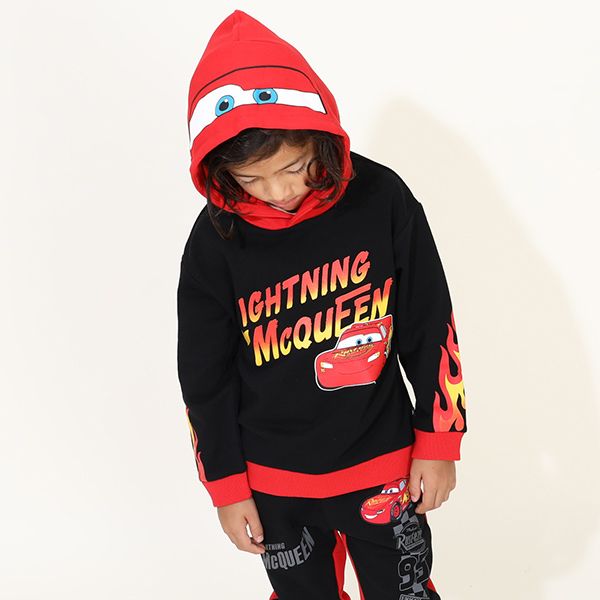 【ベビードール】カーズ ファイヤーパーカー 9607K / ベビーサイズ キッズ トップス 長袖 春秋冬 ライトニング・マックィーン