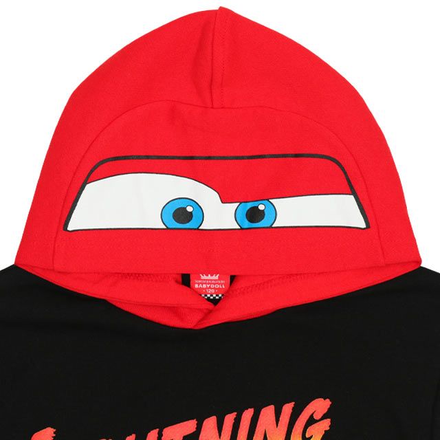 【ベビードール】カーズ ファイヤーパーカー 9607K / ベビーサイズ キッズ トップス 長袖 春秋冬 ライトニング・マックィーン