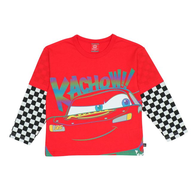 【ベビードール】カーズ フラッシュプリント レイヤードロンT ライトニング・マックィーン 9610K