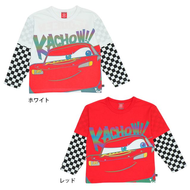 【ベビードール】カーズ フラッシュプリント レイヤードロンT ライトニング・マックィーン 9610K