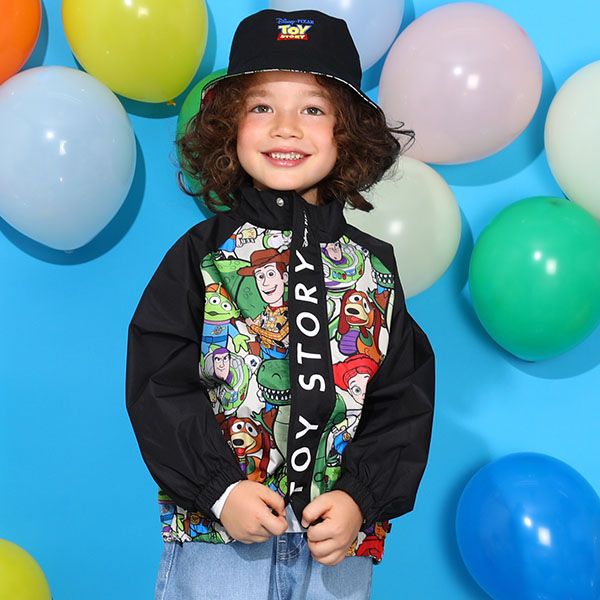 【ベビードール】トイ・ストーリー ウィンドブレーカー 9613K / 防風 撥水 ウッディ バズ・ライトイヤー ジェシー レックス スリンキー キッズ ベビーサイズ トップス 羽織 羽織り 軽アウター