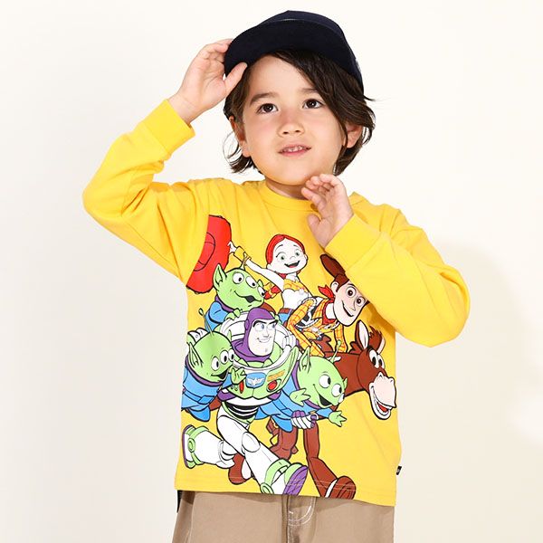 【ベビードール】トイ・ストーリー 親子お揃い キャラクターロンT 9614K / ベビーサイズ リンクコーデ ペアルック 親子コーデ キッズ トップス 長袖 ロンT 天竺素材