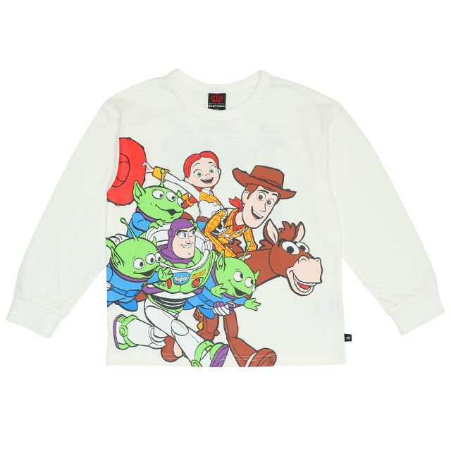 【ベビードール】トイ・ストーリー 親子お揃い キャラクターロンT 9614K / ベビーサイズ リンクコーデ ペアルック 親子コーデ キッズ トップス 長袖 ロンT 天竺素材