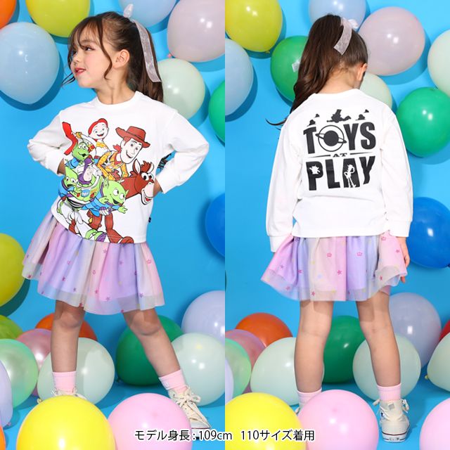 【ベビードール】トイ・ストーリー 親子お揃い キャラクターロンT 9614K / ベビーサイズ リンクコーデ ペアルック 親子コーデ キッズ トップス 長袖 ロンT 天竺素材