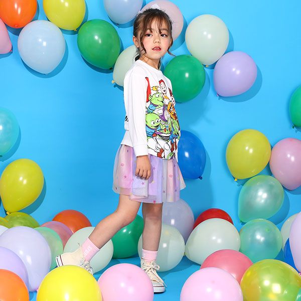 【ベビードール】トイ・ストーリー 親子お揃い キャラクターロンT 9614K / ベビーサイズ リンクコーデ ペアルック 親子コーデ キッズ トップス 長袖 ロンT 天竺素材