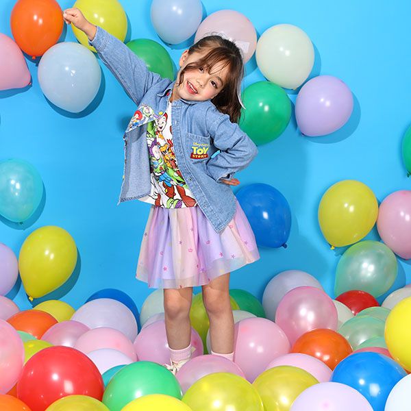 【ベビードール】トイ・ストーリー 親子お揃い キャラクターロンT 9614K / ベビーサイズ リンクコーデ ペアルック 親子コーデ キッズ トップス 長袖 ロンT 天竺素材