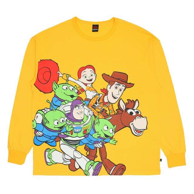 【ベビードール】トイ・ストーリー 親子お揃い キャラクターロンT 9614A / 大人 ユニセックス 男女兼用 リンクコーデ ペアルック 親子コーデ トップス 長袖 ロンT 天竺素材