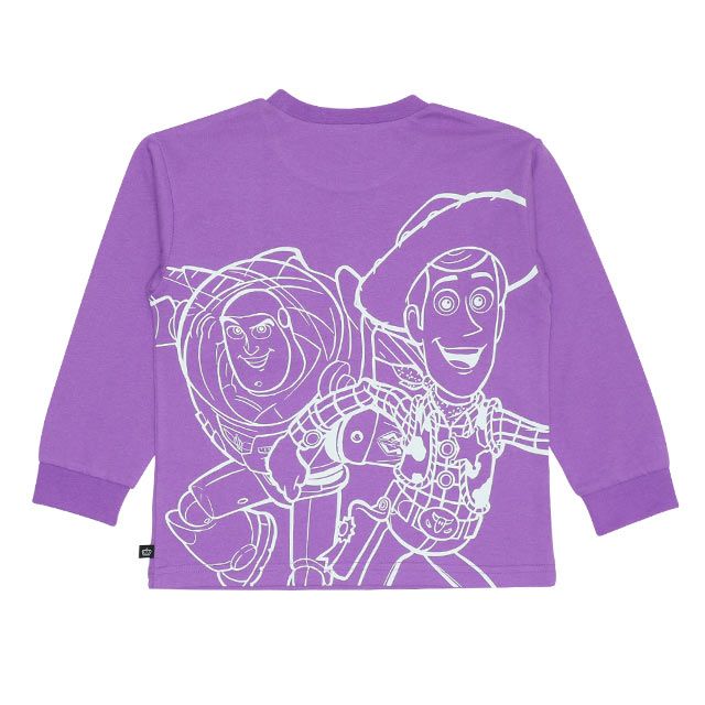 【ベビードール】トイ・ストーリー 親子お揃い ポケットロンT 9615K / ウッディ バズ ベビーサイズ リンクコーデ ペアルック 親子コーデ キッズ トップス 長袖 ロンT 天竺素材