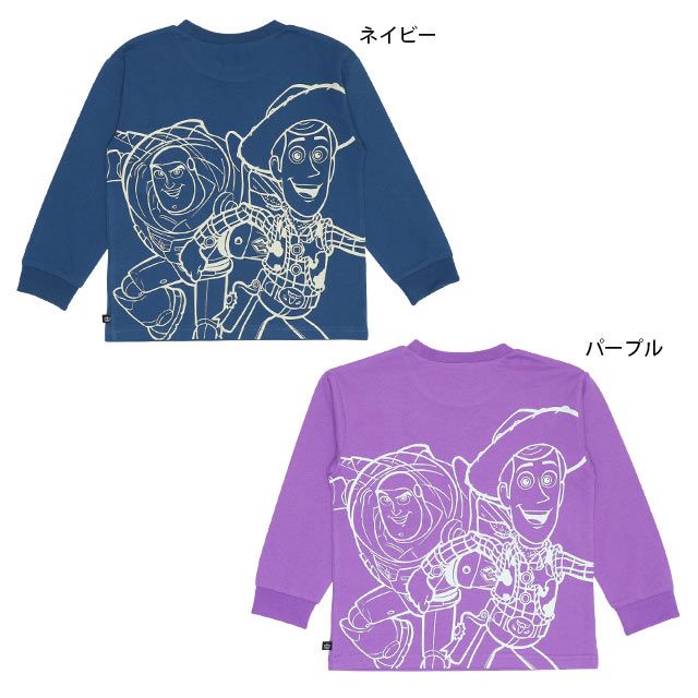 【ベビードール】トイ・ストーリー 親子お揃い ポケットロンT 9615K / ウッディ バズ ベビーサイズ リンクコーデ ペアルック 親子コーデ キッズ トップス 長袖 ロンT 天竺素材