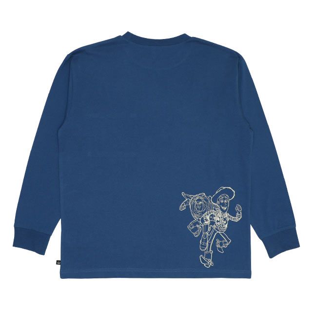 【ベビードール】トイ・ストーリー 親子お揃い ポケットロンT 9615A / ウッディ バズ 大人 ユニセックス 男女兼用 リンクコーデ ペアルック 親子コーデ トップス 長袖 ロンT 天竺素材