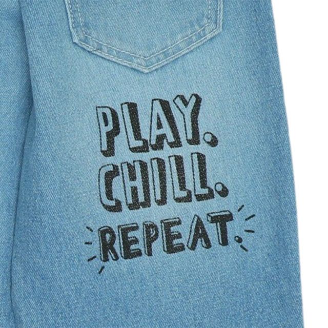 【ベビードール】トイ・ストーリー ストレートロングパンツ 9616K / ベビーサイズ キッズ ボトム 長ズボン ジーンズ ジーパン ウエスト総ゴム ゴム穴付 フェイクボタン ベルトループ ウッディ バズ・ライトイヤー リトルグリーンメン ハム レックス スリンキー・ドッグ