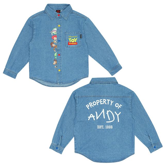【ベビードール】トイ・ストーリー 刺繍シャツ ウッディ バズ・ライトイヤー ジェシー 9617K
