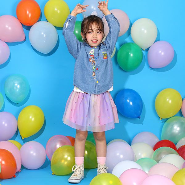 【ベビードール】トイ・ストーリー 刺繍シャツ ウッディ バズ・ライトイヤー ジェシー 9617K