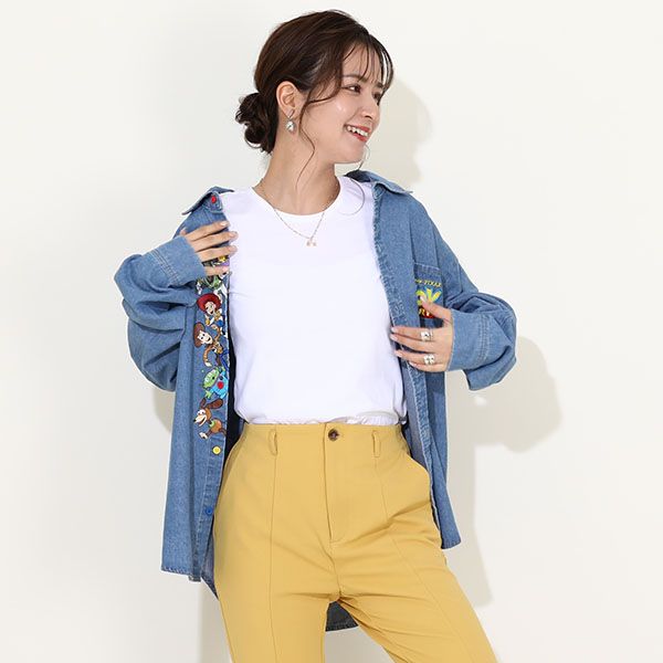 【ベビードール】トイ・ストーリー 刺繍シャツ ウッディ バズ・ライトイヤー ジェシー 9617A