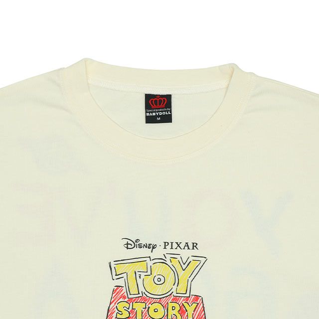 【ベビードール】トイ・ストーリー 親子お揃い 袖ロンT 9618A / 大人 ユニセックス 男女兼用 リンクコーデ ペアルック 親子コーデ トップス 長袖 ラクガキ風デザイン 天竺素材 スリンキー グリーンアーミーメン