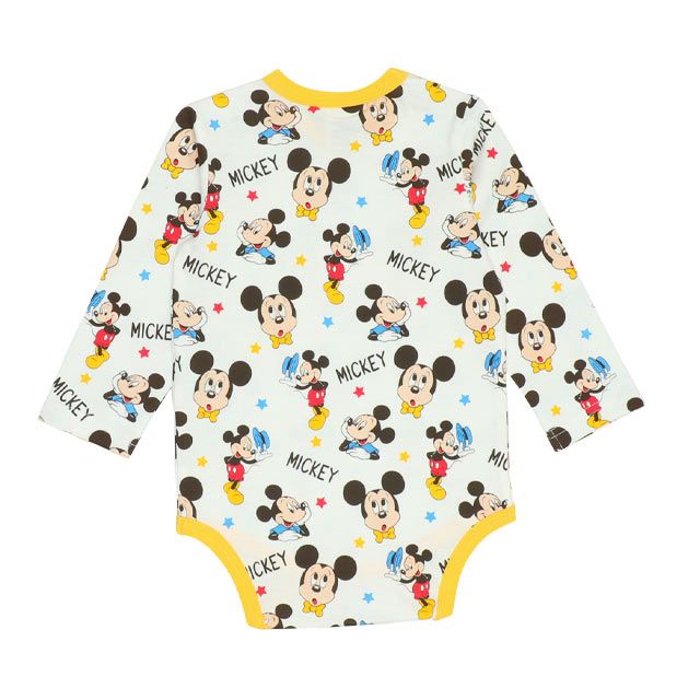 【ベビードール】ミッキー コーデュロイサロペットロンパース 2点セット 9621B