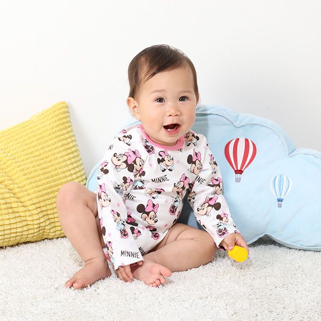 【ベビードール】ミニー コーデュロイサロペットロンパース 2点セット 9621B