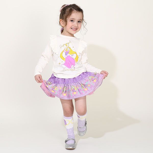 【ベビードール】ラプンツェル プリンセス / ハイソックス 9622 / キッズ くつ下 靴下 13-16cm滑り止め付き ガーリーコーデ お姫様 コスチューム コスプレ