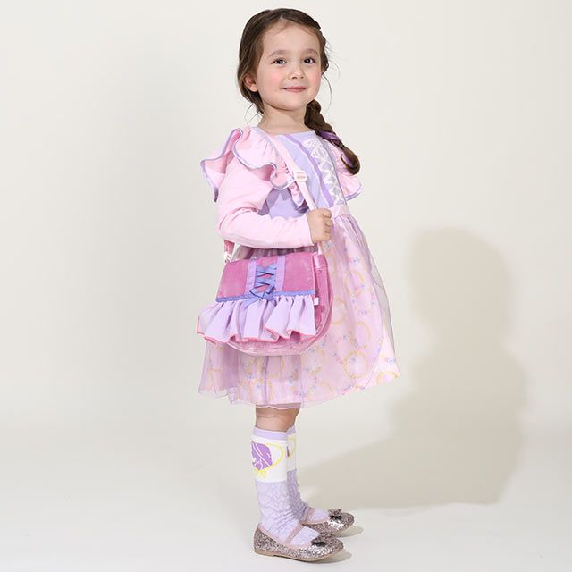 【ベビードール】ラプンツェル プリンセス / ハイソックス 9622 / キッズ くつ下 靴下 13-16cm滑り止め付き ガーリーコーデ お姫様 コスチューム コスプレ