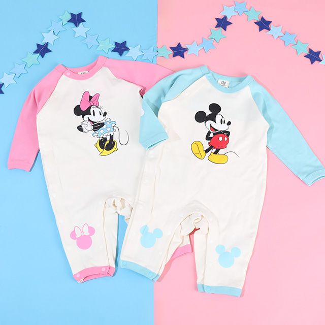 【ベビードール】ミニー 切替ロンパース 9623B