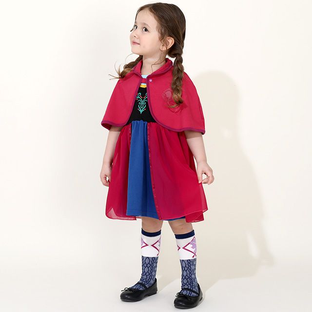 【ベビードール】アナ プリンセス / ハイソックス 9622 / キッズ くつ下 靴下 13-16cm滑り止め付き ガーリーコーデ お姫様 コスチューム コスプレ