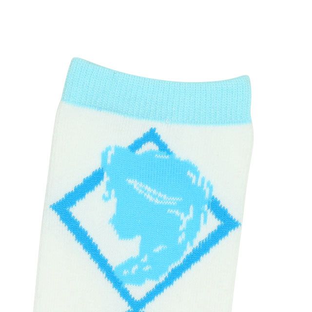 【ベビードール】エルサ プリンセス / ハイソックス 9622 / キッズ くつ下 靴下 13-16cm滑り止め付き ガーリーコーデ お姫様 コスチューム コスプレ