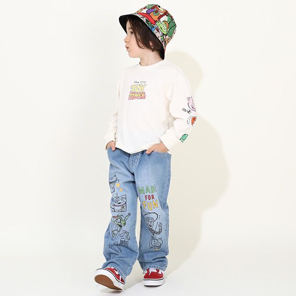 【ベビードール】トイ・ストーリー リバーシブルハット 9648 / キッズ（S）：頭回り52-54cm 大人（M）：頭回り54-58cm 帽子 ぼうし ウッディ バズ・ライトイヤー ジェシー リトルグリーンメン レックス スリンキー・ドッグ