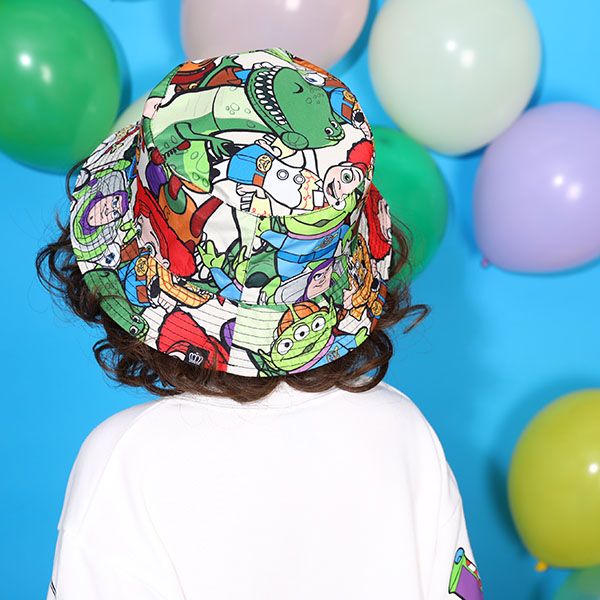 【ベビードール】トイ・ストーリー リバーシブルハット 9648 / キッズ（S）：頭回り52-54cm 大人（M）：頭回り54-58cm 帽子 ぼうし ウッディ バズ・ライトイヤー ジェシー リトルグリーンメン レックス スリンキー・ドッグ