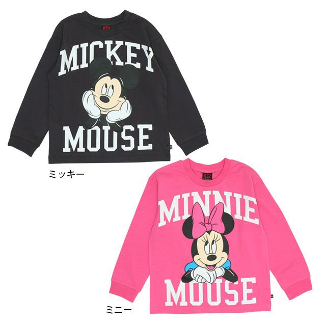 【ベビードール】ミッキー BIGフェイス ロンT 9676K ベビー キッズ 男の子 女の子
