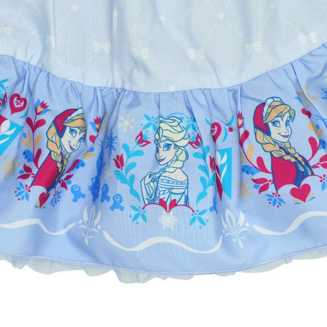 【ベビードール】アナ エルサ プリンセス / ボリュームスカート 9692K / キッズ ボトム スカート インナーパンツ付き ウエスト総ゴム ゴム穴付き お姫様 ガーリー