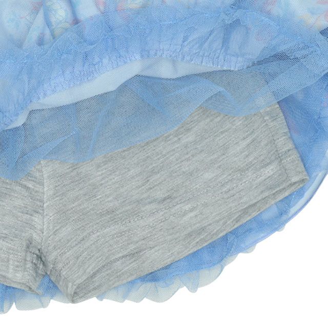 【ベビードール】アナ エルサ プリンセス / ボリュームスカート 9692K / キッズ ボトム スカート インナーパンツ付き ウエスト総ゴム ゴム穴付き お姫様 ガーリー