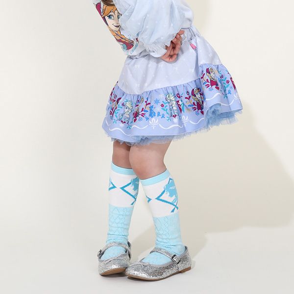 【ベビードール】アナ エルサ プリンセス / ボリュームスカート 9692K / キッズ ボトム スカート インナーパンツ付き ウエスト総ゴム ゴム穴付き お姫様 ガーリー