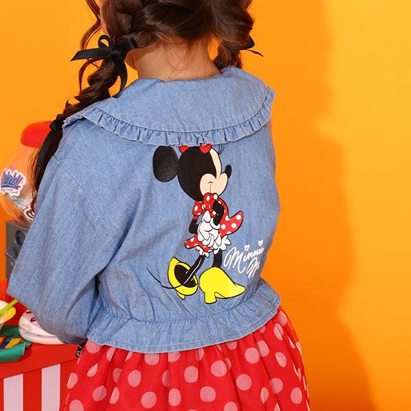 【ベビードール】ミニー シャツドッキング ワンピース 9682K ベビー キッズ 男の子 女の子