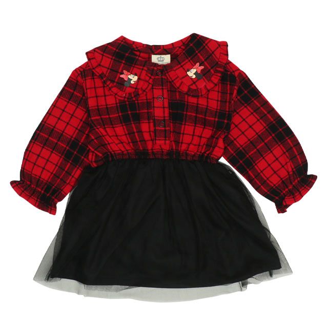 【ベビードール】ミニー シャツドッキング ロンパース 9683B ベビー 新生児 キッズ 男の子 女の子