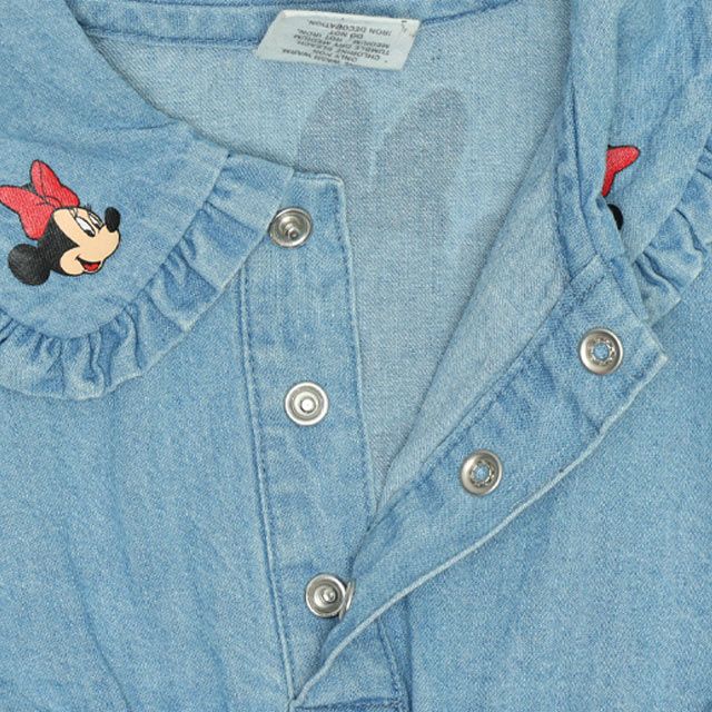 【ベビードール】ミニー シャツドッキング ロンパース 9683B ベビー 新生児 キッズ 男の子 女の子