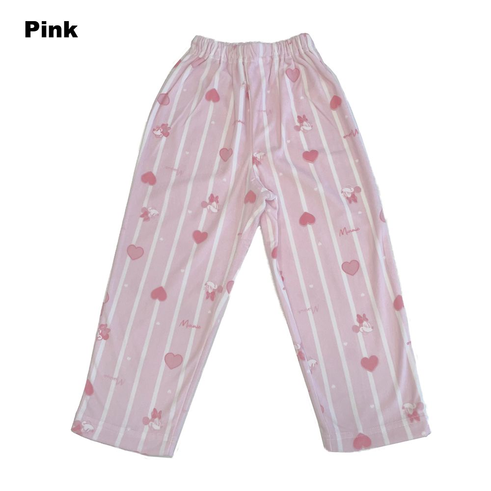 ミニー キッズ用ベロアストライプシャツパジャマ