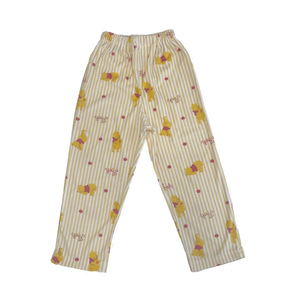 プー キッズ用ベロアストライプシャツパジャマ