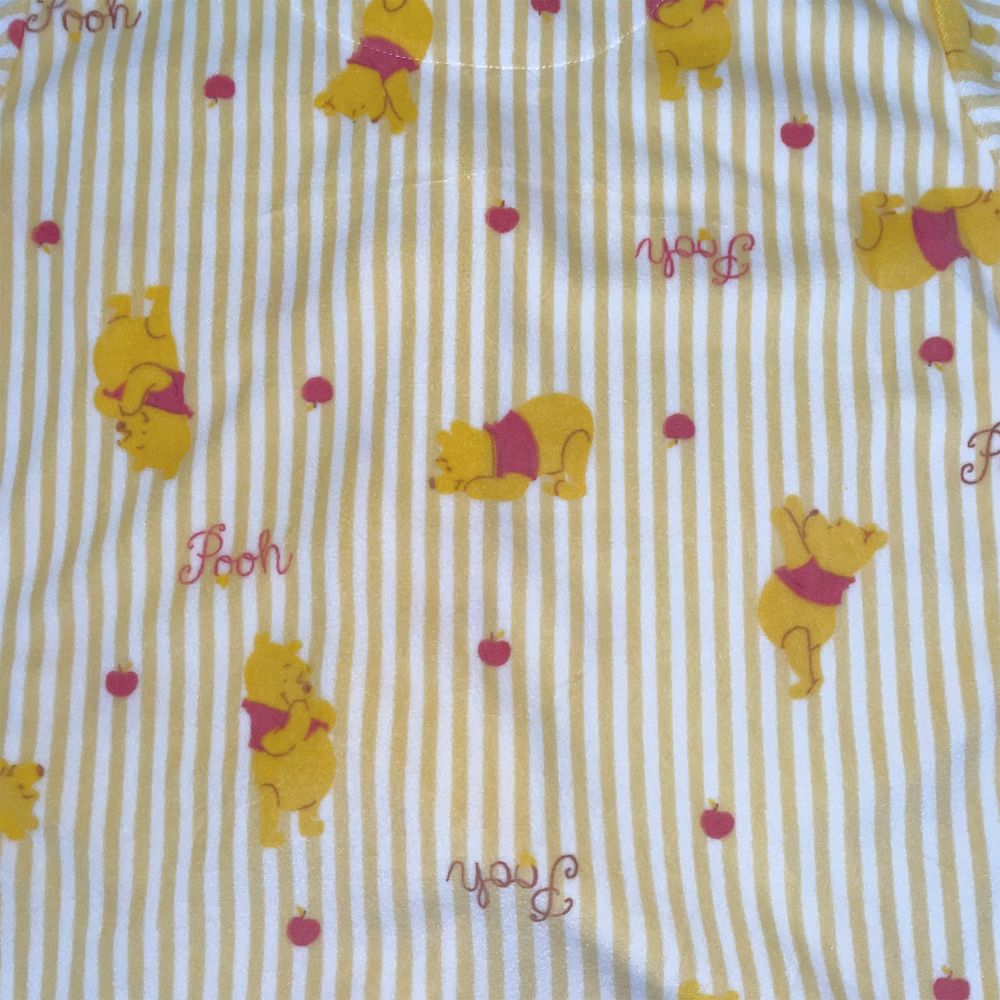 プー キッズ用ベロアストライプシャツパジャマ