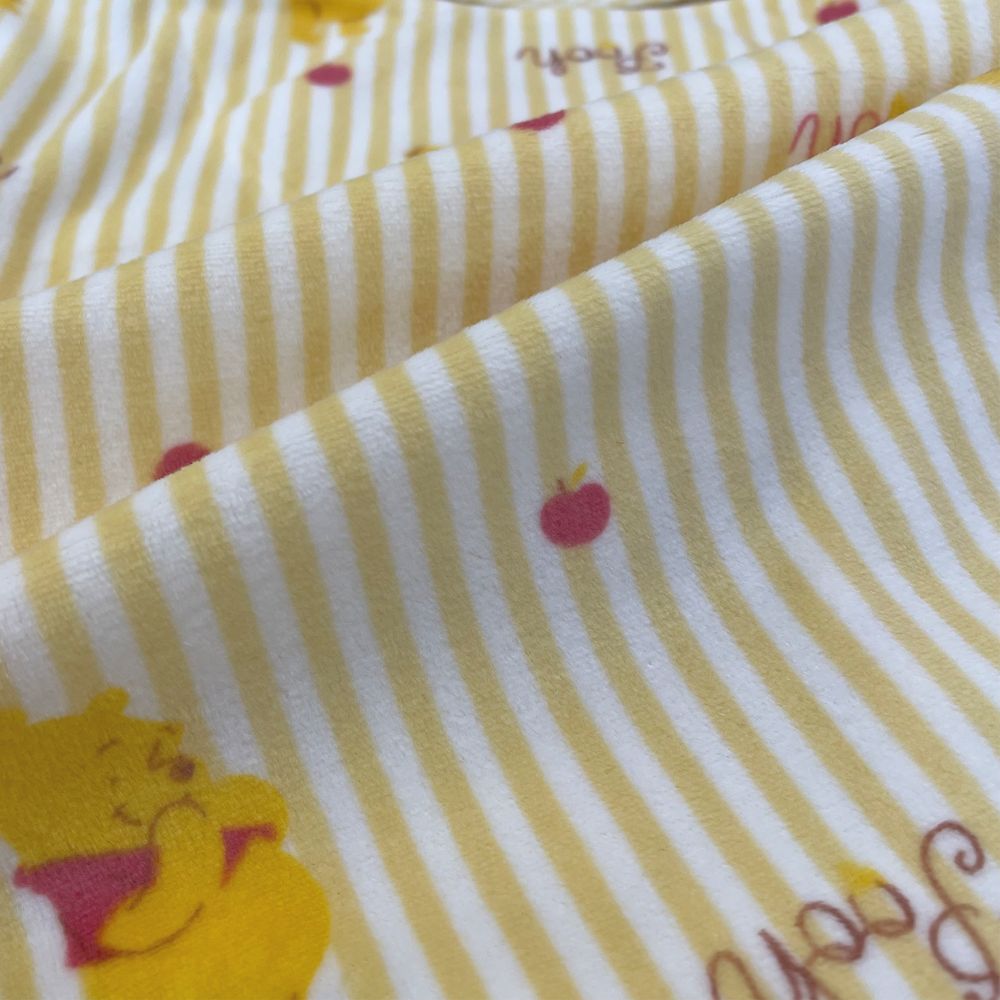 プー キッズ用ベロアストライプシャツパジャマ