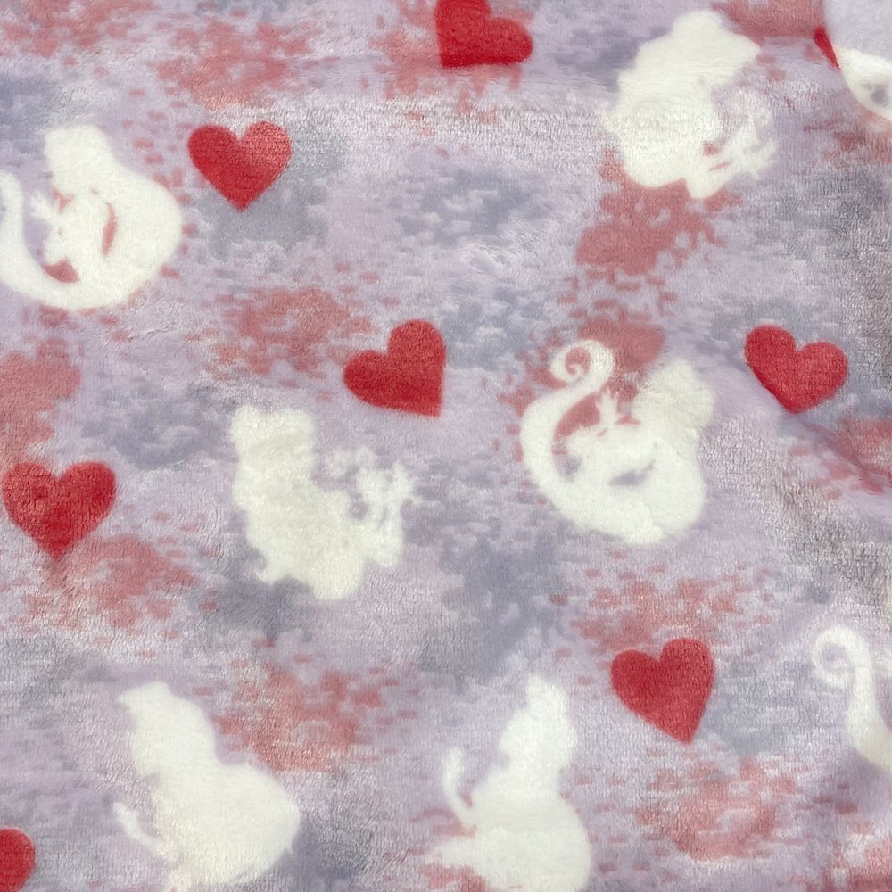 プリンセス キッズ用フランネルフリース シルエット柄シャツパジャマ