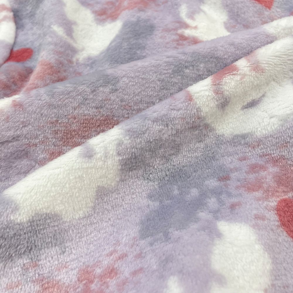 プリンセス キッズ用フランネルフリース シルエット柄シャツパジャマ