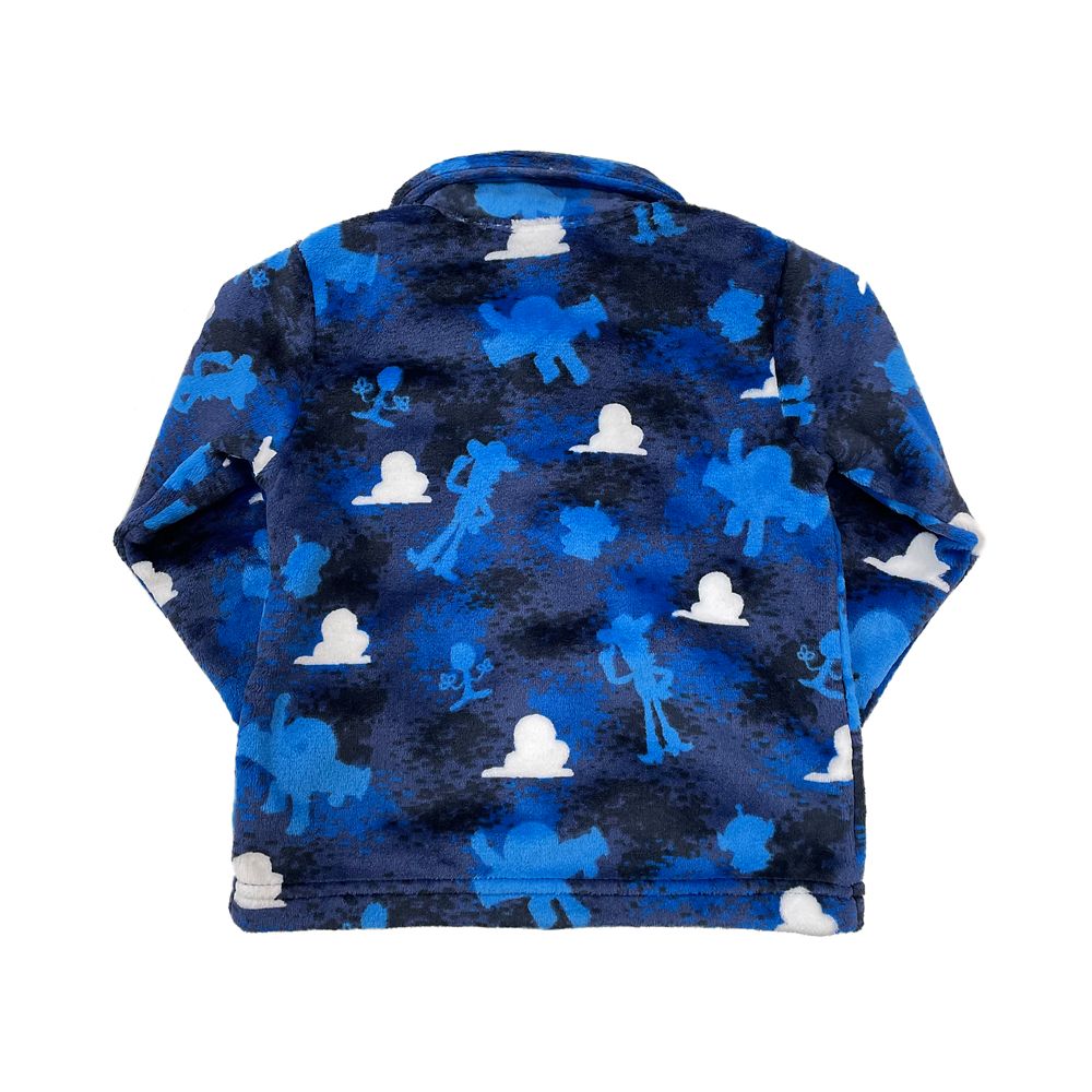 トイ・ストーリー4 キッズ用フランネルフリース シルエット柄シャツパジャマ