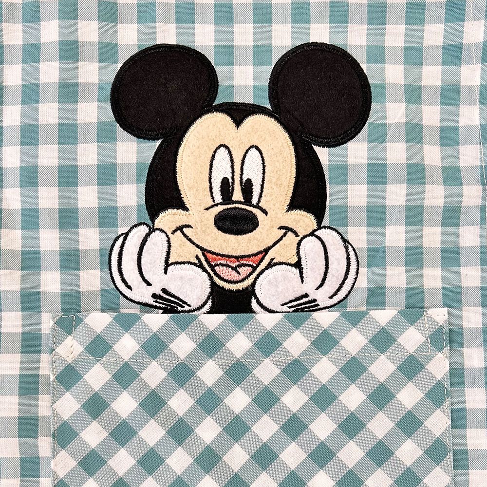 ミッキー 先染めラン型エプロン