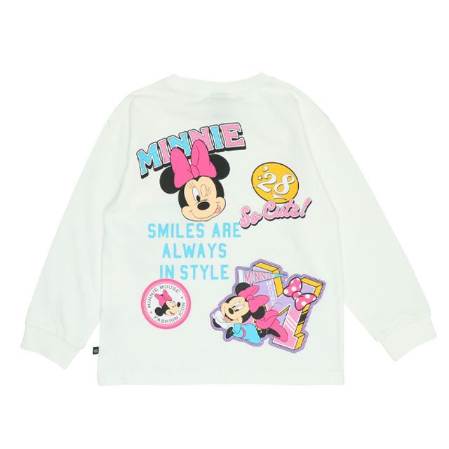 【ベビードール】ミニー 親子お揃い デニムポケットロンT 9688K / ベビーサイズ キッズ トップス 長袖 Tシャツ クルーネック カットソー リンクコーデ ペアルック 親子コーデ 天竺素材 春秋冬