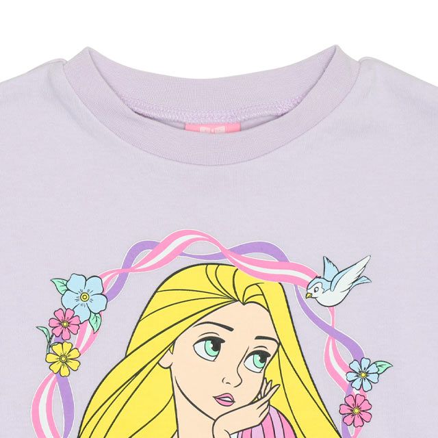 【ベビードール】ラプンツェル プリンセス / チュール袖ロンT 9689K / キッズ トップス 長袖 ボリューム袖 ドットチュール お姫様 ガーリー