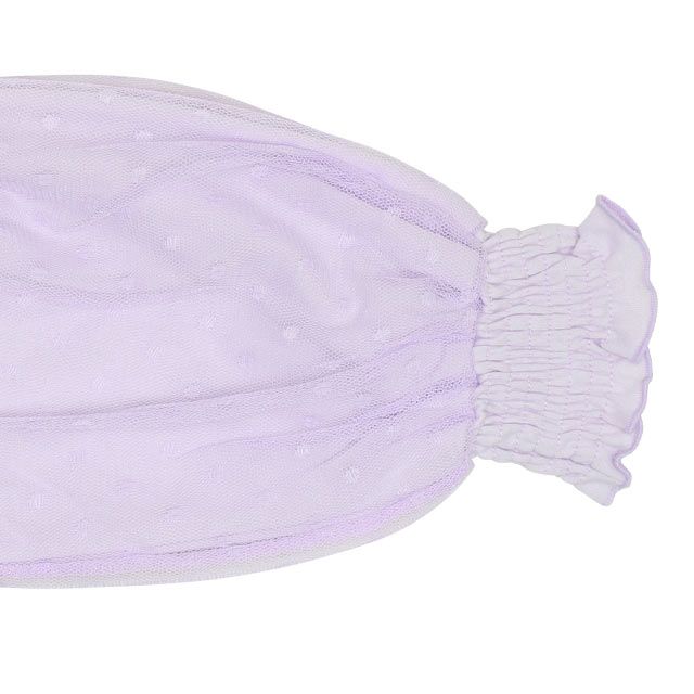 【ベビードール】ベル プリンセス / チュール袖ロンT 9689K / キッズ トップス 長袖 ボリューム袖 ドットチュール お姫様 ガーリー