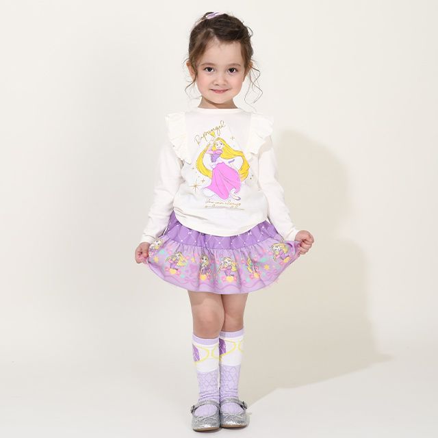 【ベビードール】ラプンツェル プリンセス / ボリュームスカート 9692K / キッズ ボトム スカート インナーパンツ付き ウエスト総ゴム ゴム穴付き お姫様 ガーリー