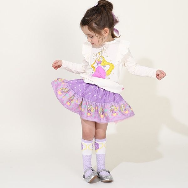【ベビードール】ラプンツェル プリンセス / ボリュームスカート 9692K / キッズ ボトム スカート インナーパンツ付き ウエスト総ゴム ゴム穴付き お姫様 ガーリー