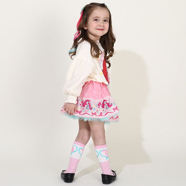 【ベビードール】アリエル プリンセス / ボリュームスカート 9692K / キッズ ボトム スカート インナーパンツ付き ウエスト総ゴム ゴム穴付き お姫様 ガーリー